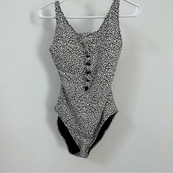 Bleu Rod Beattie LET'S GET LOUD LACE DOWN ONE PIECE SWIMSUIT - Picture 3 of 5